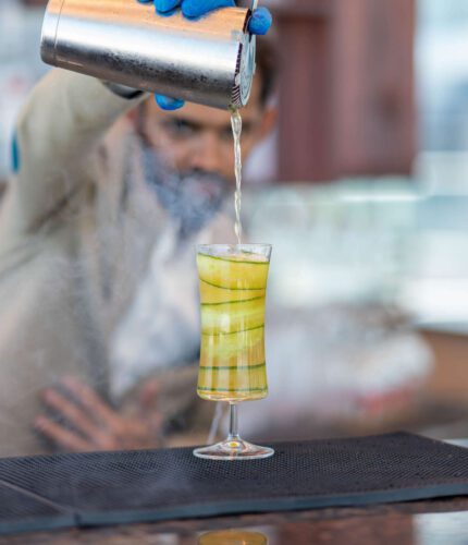 Bartender Making Cocktails